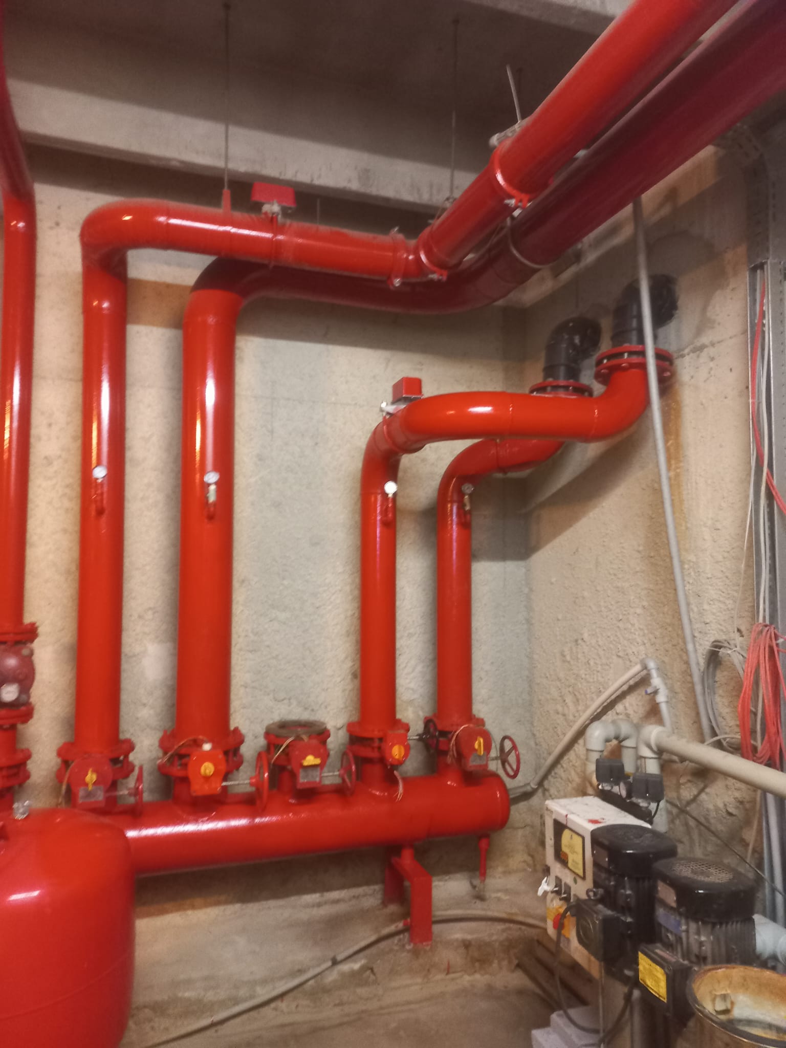 Yangın Tesisat İşleri- MEKANİK ODA -SÖKE 